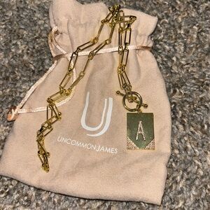 Uncommon James Leave Your Mark Gold Necklace “A”